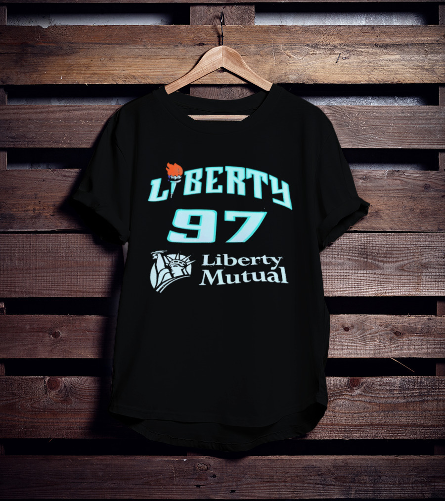 New York Liberty 97 Basketball WNBA Liberty Mutual T-Shirt
