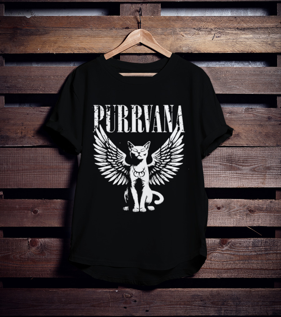Purrvana Winged Cat T-Shirt