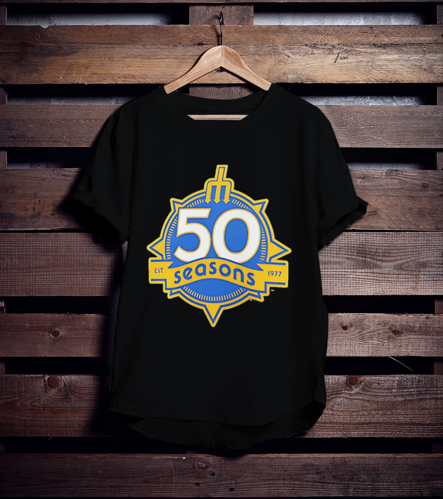 Seattle Mariners 50 Seasons Est. 1977 Baseball Anniversary T-Shirt