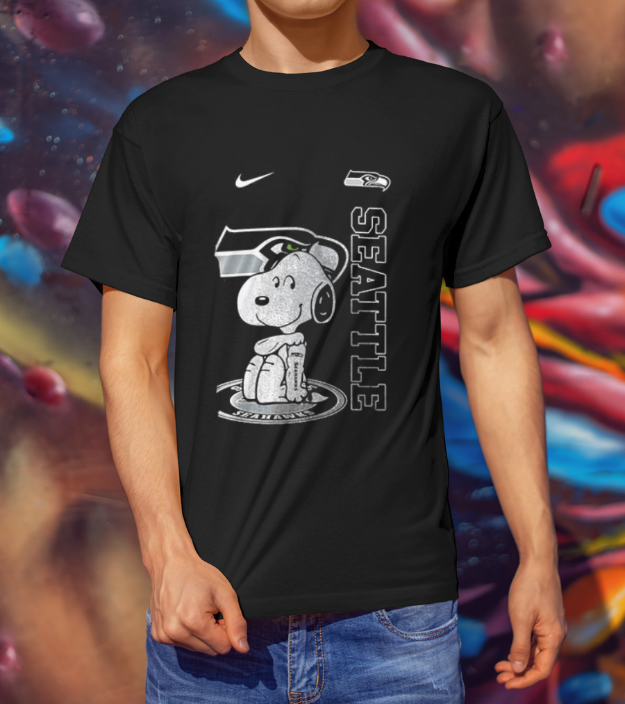 Nike Seattle Seahawks Snoopy Thank You For The Memories T-Shirt