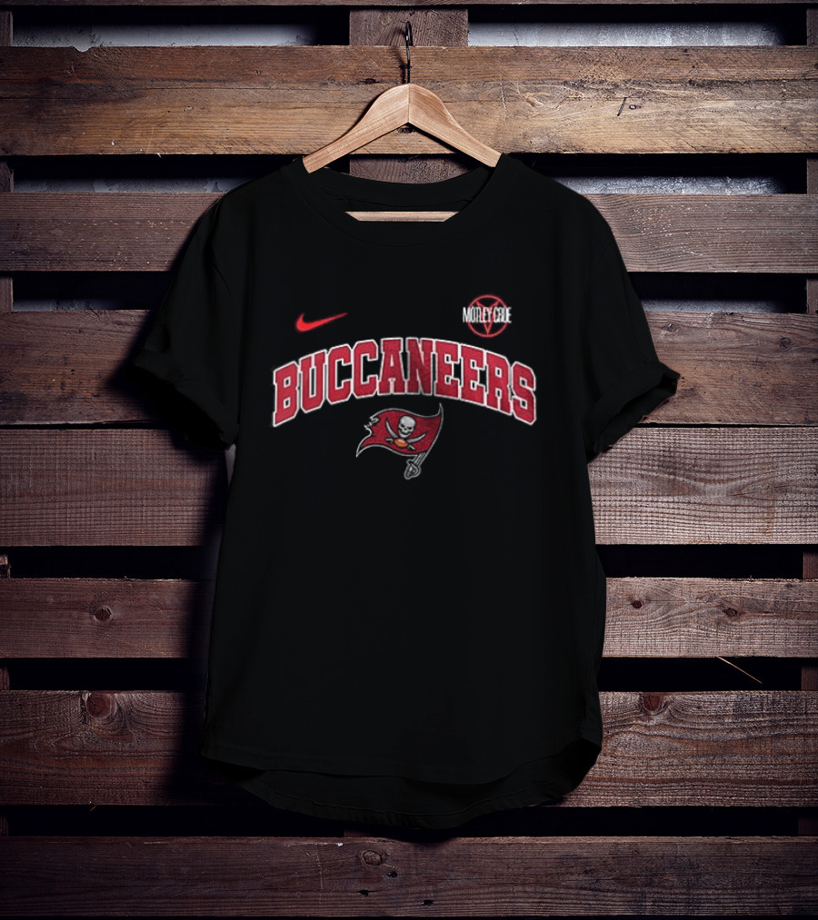 Tampa Bay Buccaneers Motley Crue Nike Collaboration T-Shirt