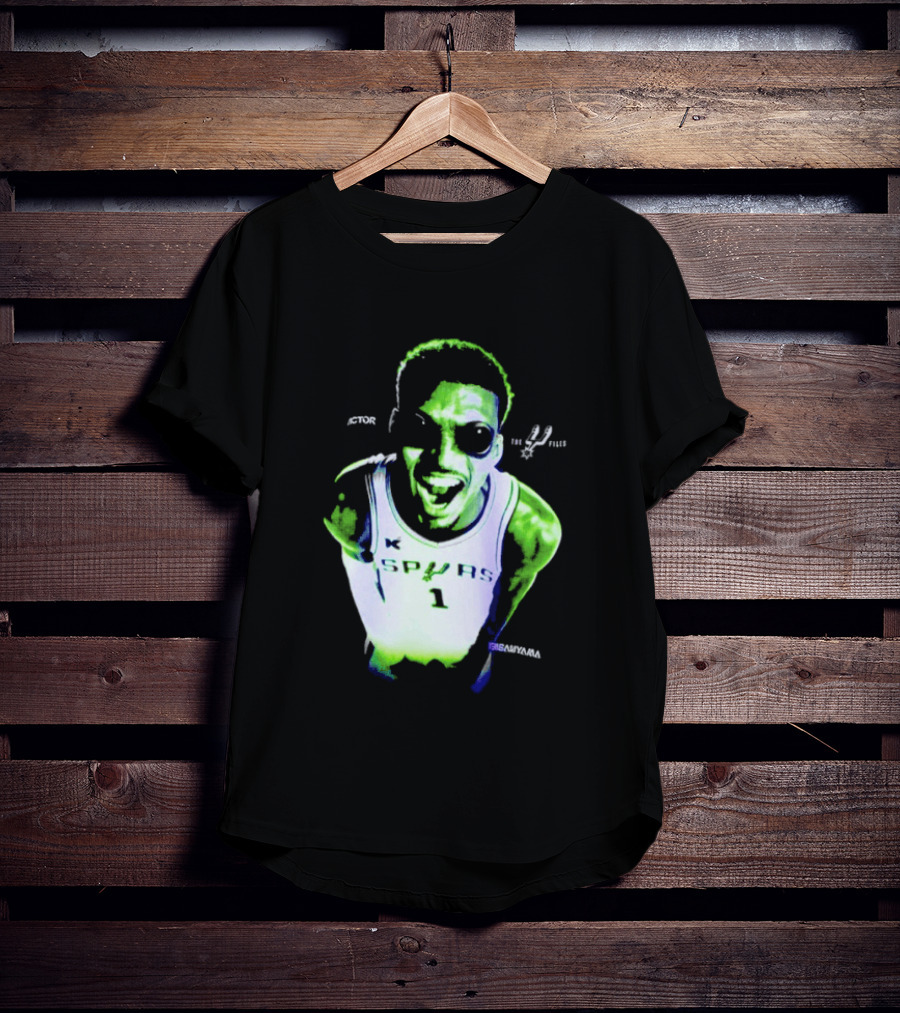 The Alien Victor Wembanyama Spurs X Files Mashup Paranormal Basketball T-Shirt