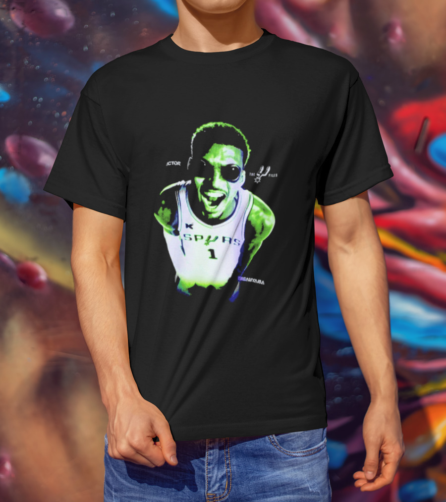 The Alien Victor Wembanyama Spurs X Files Mashup Paranormal Basketball T-Shirt