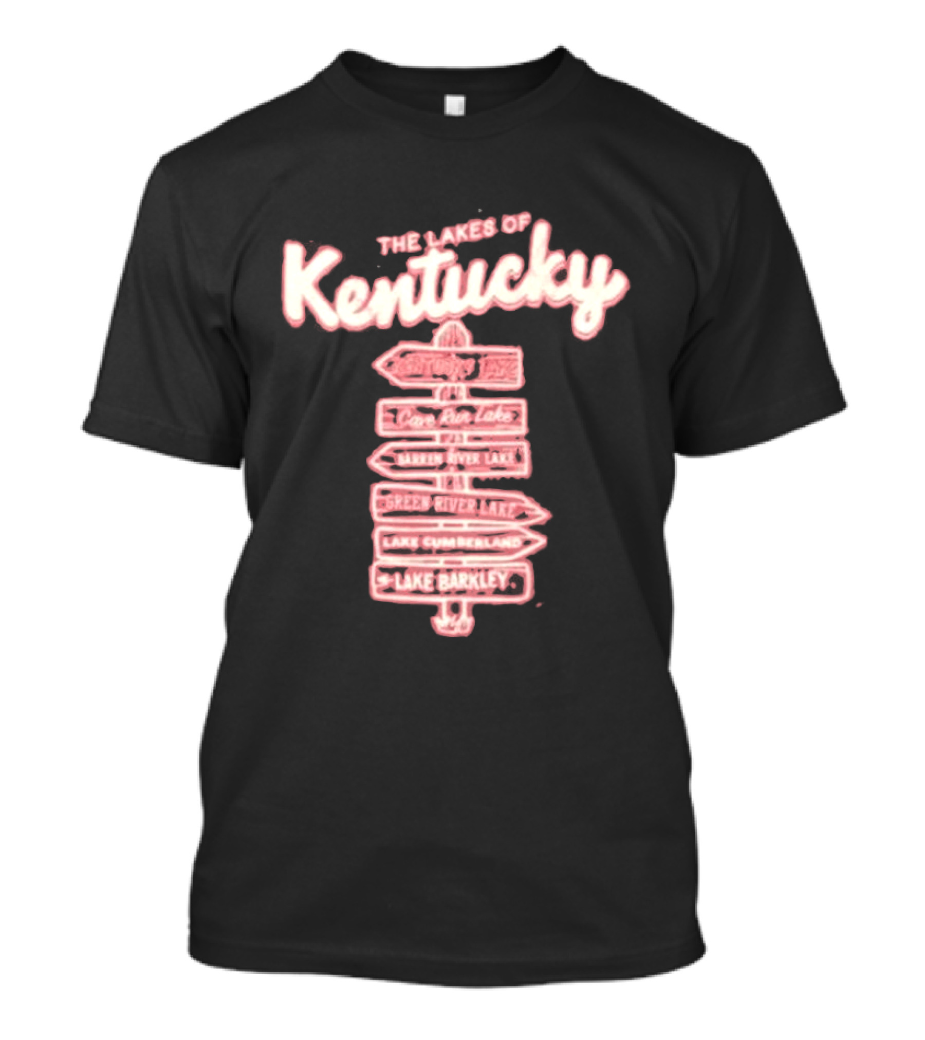 The Lakes Of Kentucky Kentucky Lake Cedar Run Lake Barren River Lake Green River Lake Lake Cumberland Lake Barkley T-Shirt