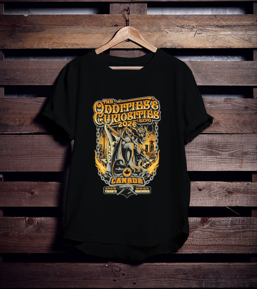 The Oddities & Curiosities Expo 2026 Canada Toronto Vancouver Gargoyle T-Shirt