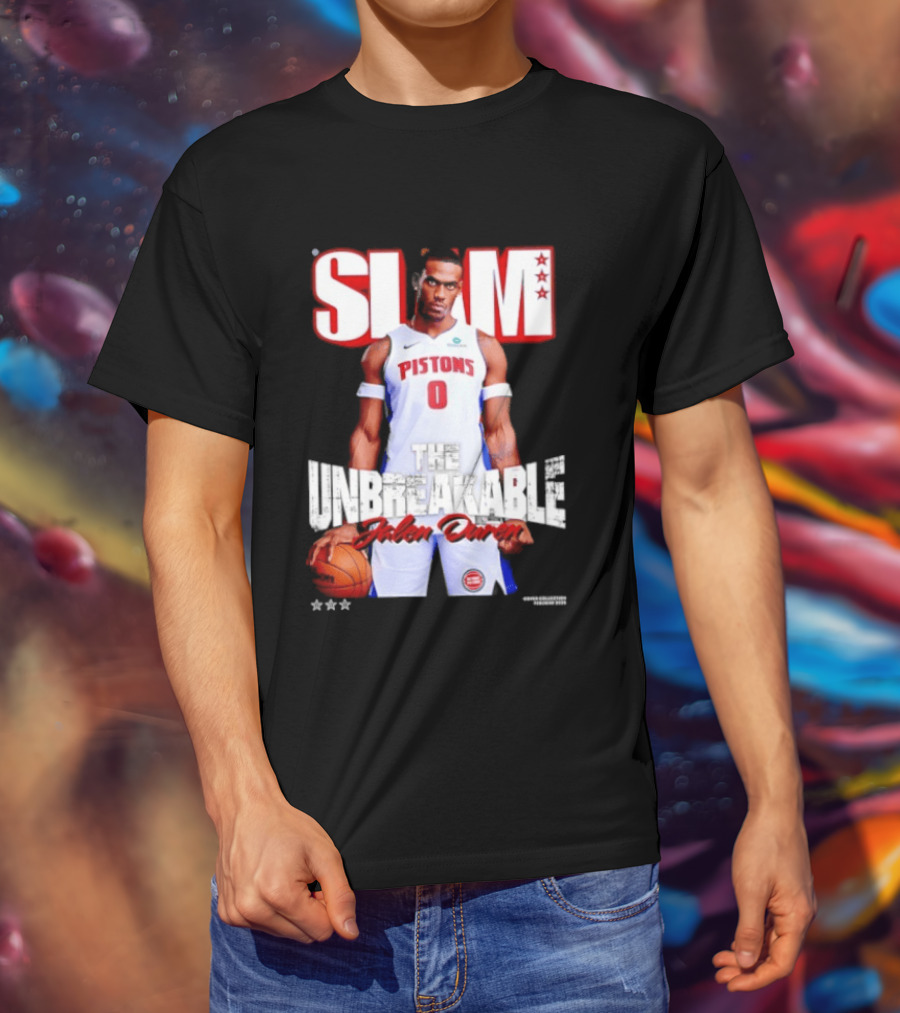 SLAM Jalen Duren Unbreakable Detroit Pistons 260 T-Shirt
