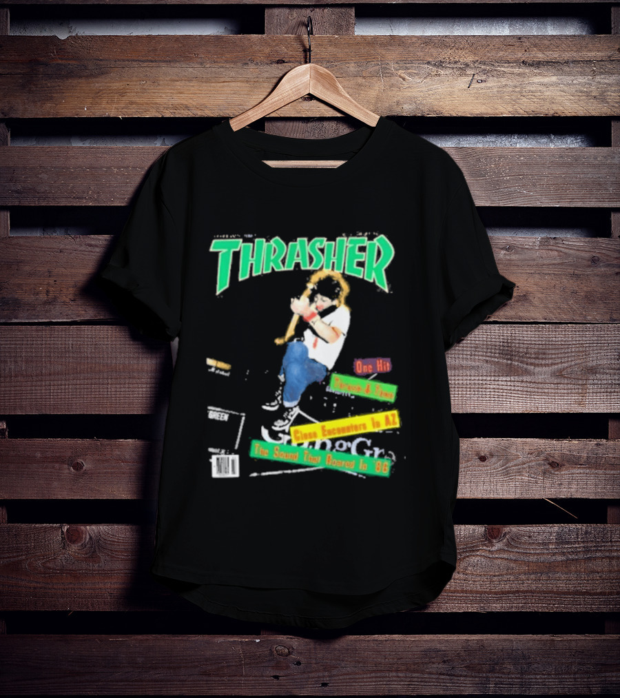 Thrasher Magazine February 1987 Pushead J Sam Somewhere In AZ The Sound You Heard In 86 T-Shirt