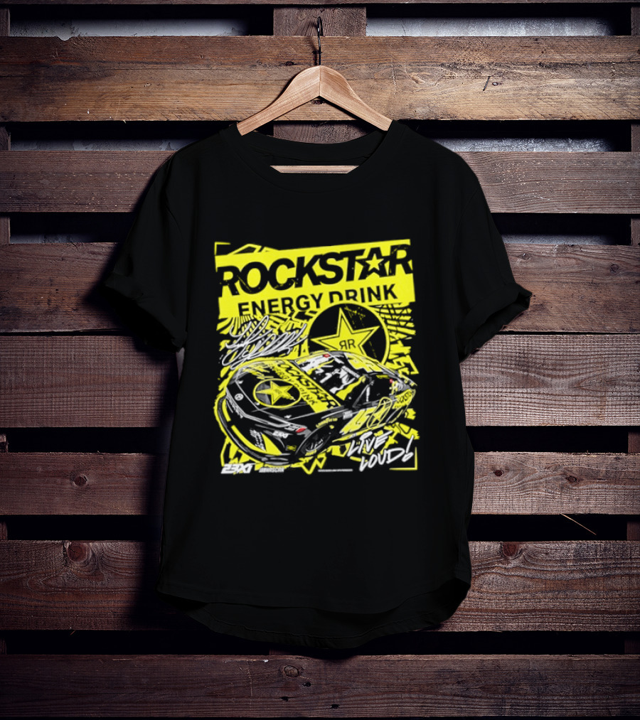 Tyler Reddick 23XI Racing Rockstar Energy Drink Car T-Shirt