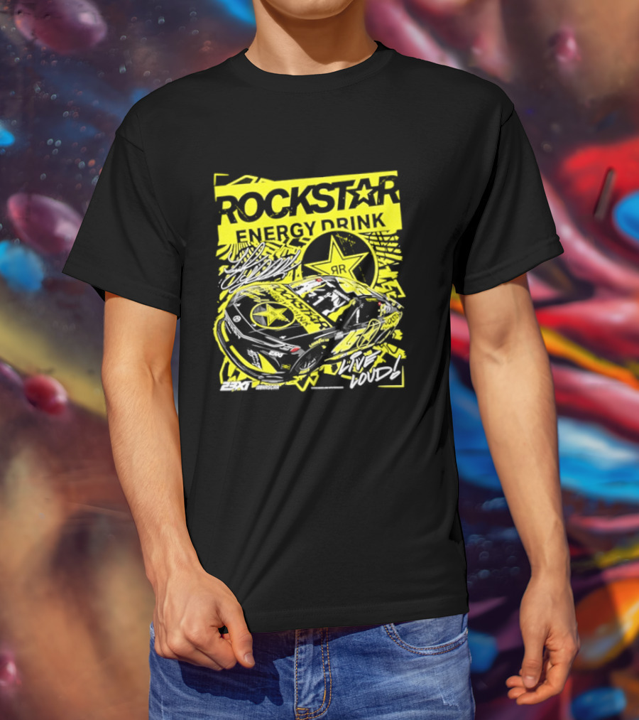 Tyler Reddick 23XI Racing Rockstar Energy Drink Car T-Shirt