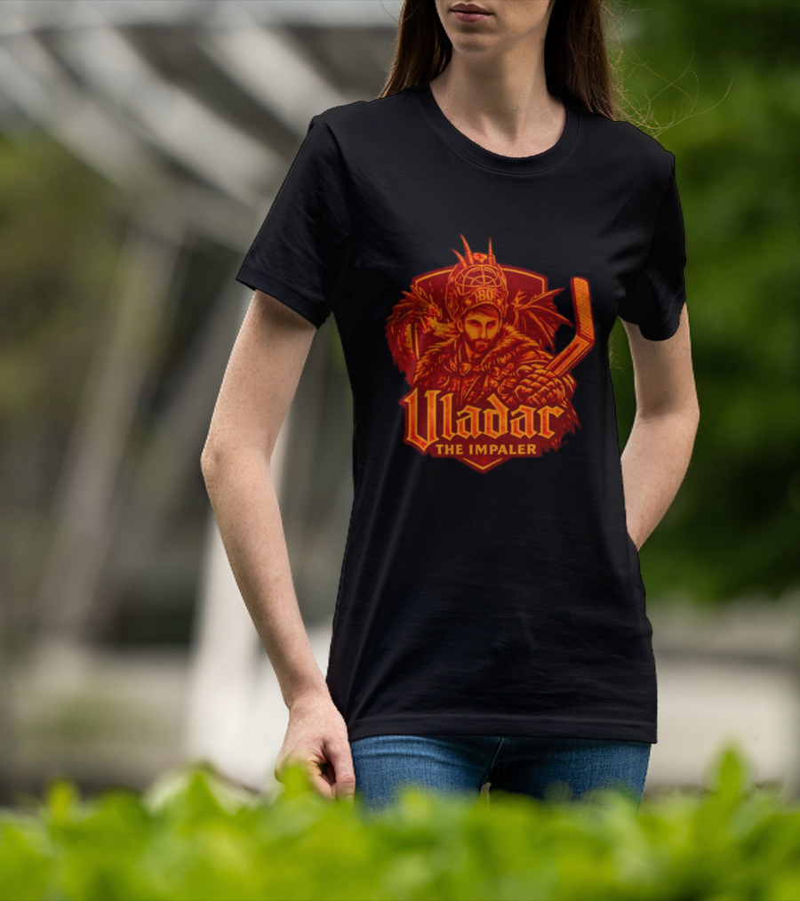 Vladar The Impaler Dan Vladar Hockey Goalie Dragon Warrior T-Shirt