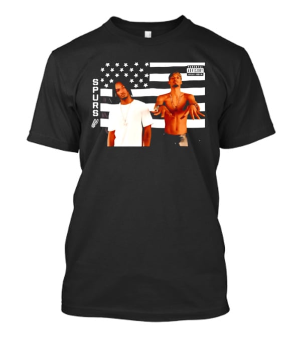 Spurs Wemby And Castle Stankonia American Flag T-Shirt