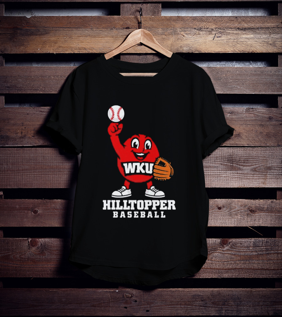 WKU Hilltopper Baseball Mascot With Glove And Ball T-Shirt