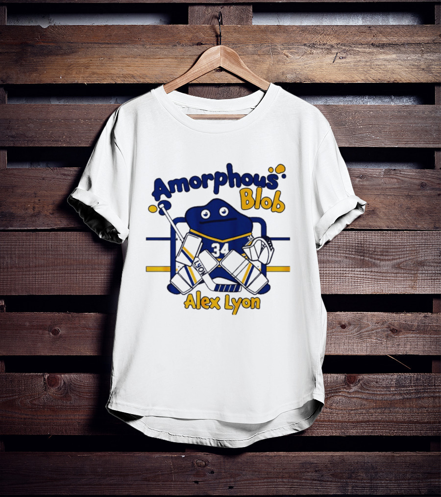 Buffalo Hockey Amorphous Blob Alex Lyon 34 T-Shirt