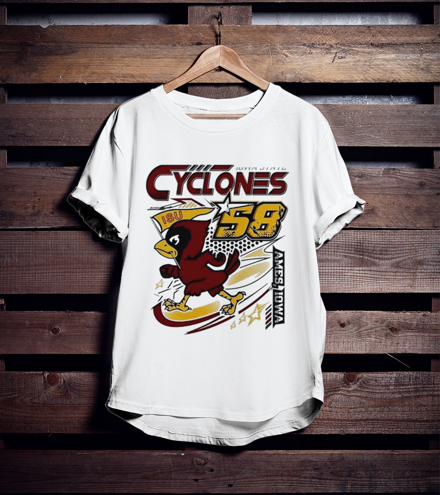 Cyclones ISU Racing Cy 58 Comfort Colors 90s T-Shirt