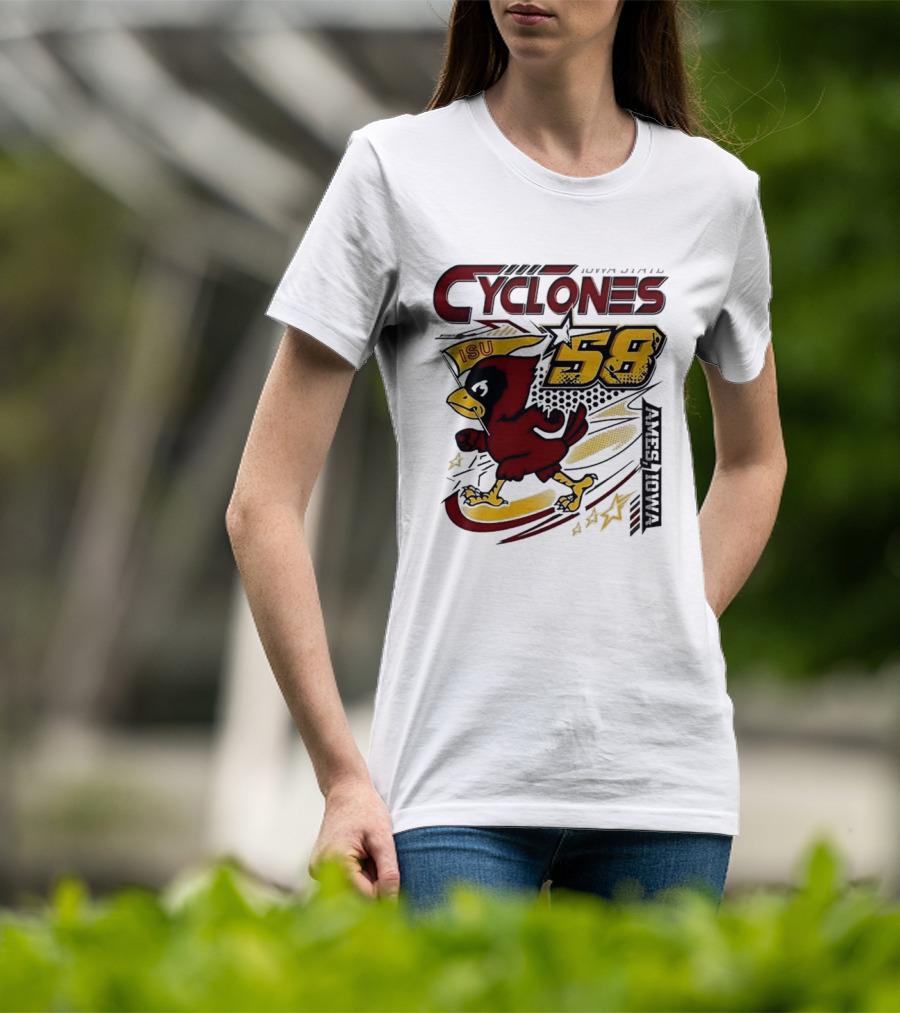 Cyclones ISU Racing Cy 58 Comfort Colors 90s T-Shirt