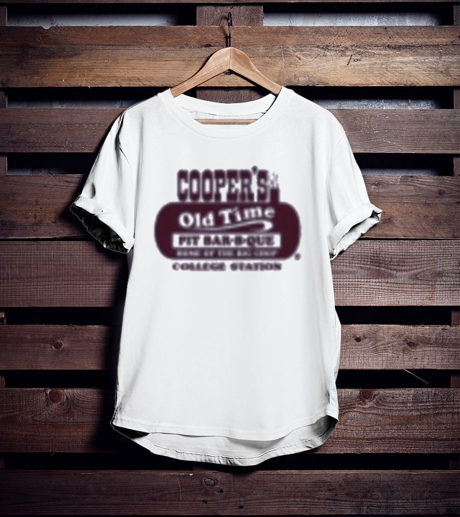 Cooper's Old Time Pit Bar B Que Home Of The Big Chop College Station Texas T-Shirt