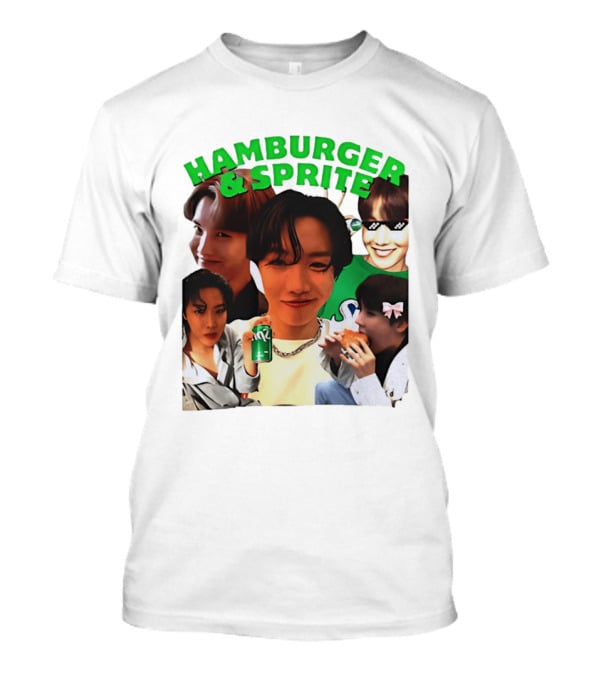 J Hope BTS Hamburger & Sprite Collage T-Shirt