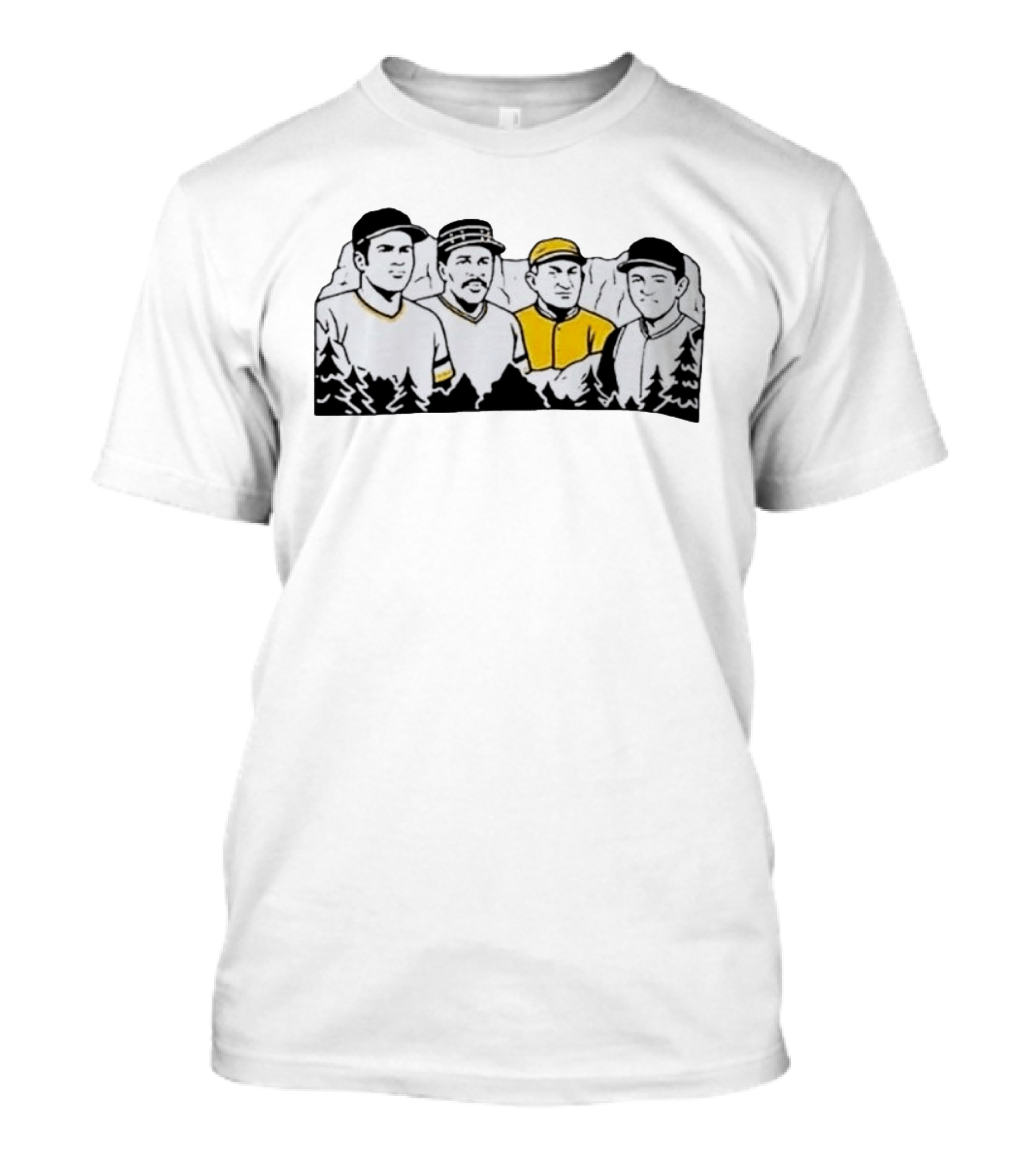 Pittsburgh Baseball Legends Mount Rushmore Pirates T-Shirt