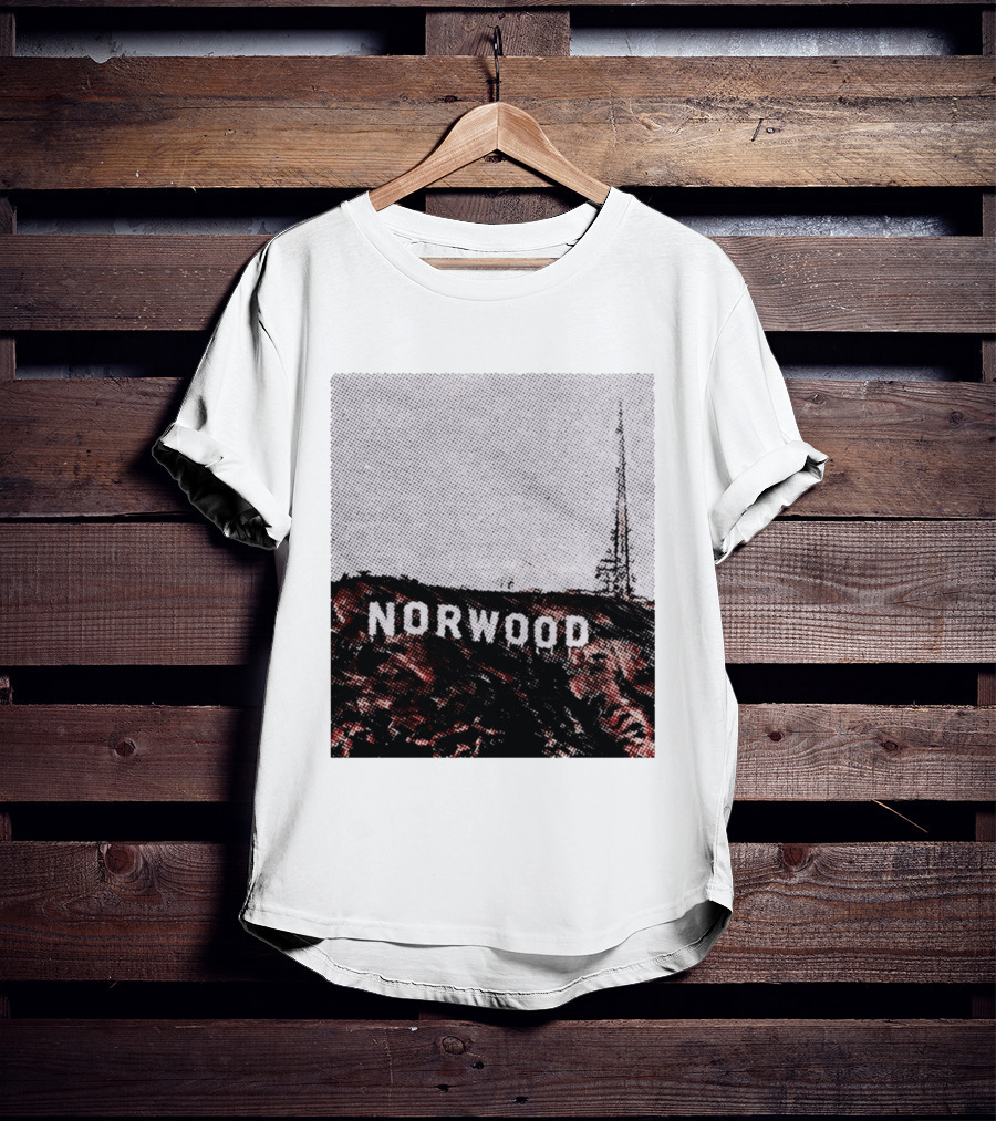 Norwood Hills Sign Parody Hollywood Hills T-Shirt