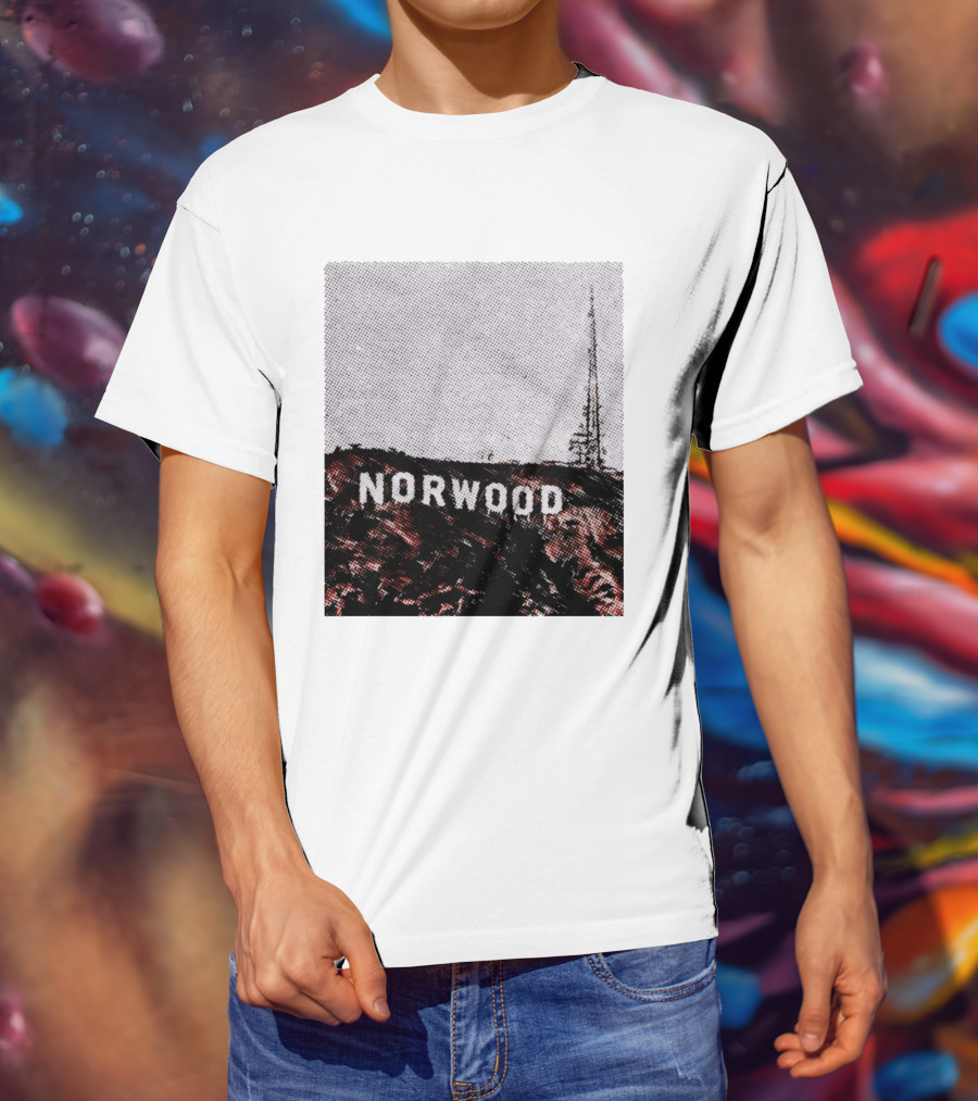 Norwood Hills Sign Parody Hollywood Hills T-Shirt