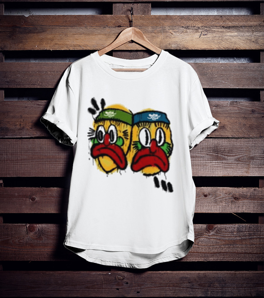Rolling Loud RL X RL Slawn Jester Two Sad Faces Headbands T-Shirt