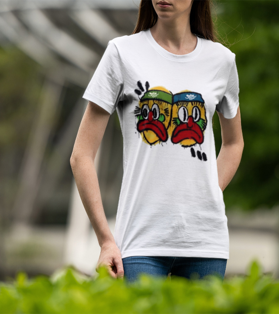 Rolling Loud RL X RL Slawn Jester Two Sad Faces Headbands T-Shirt