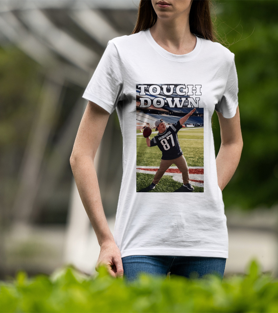 Touchdown Gronkowski 87 Football Player Stadium T-Shirt