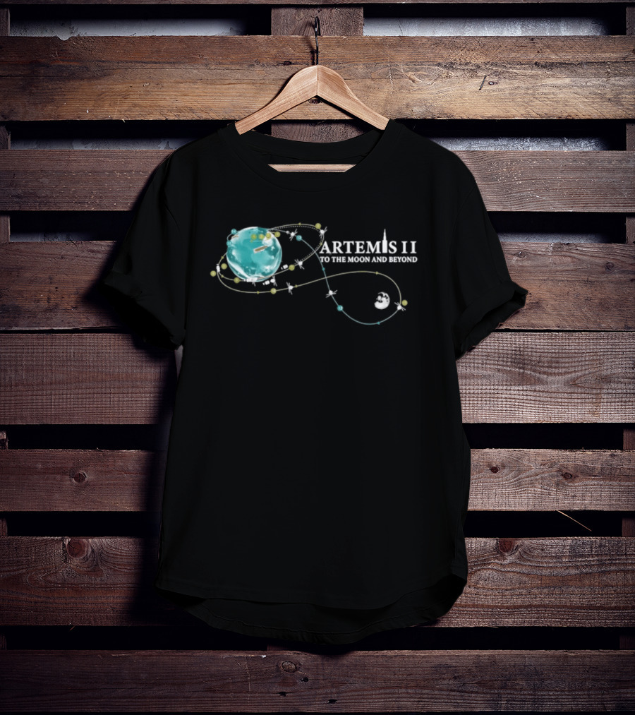 Artemis II To The Moon And Beyond Mission NASA T-Shirt