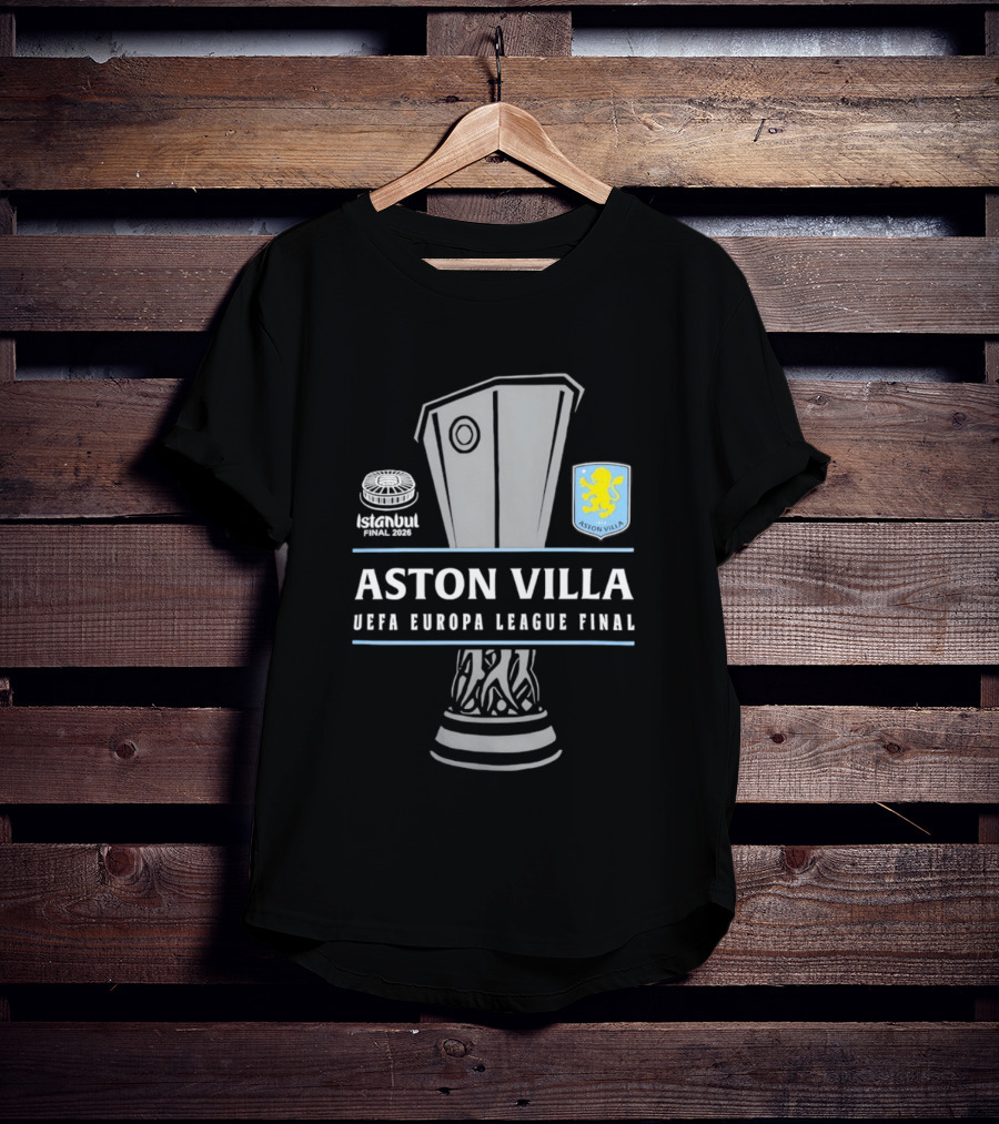 Aston Villa UEFA Europa League Final Trophy 2026 T-Shirt