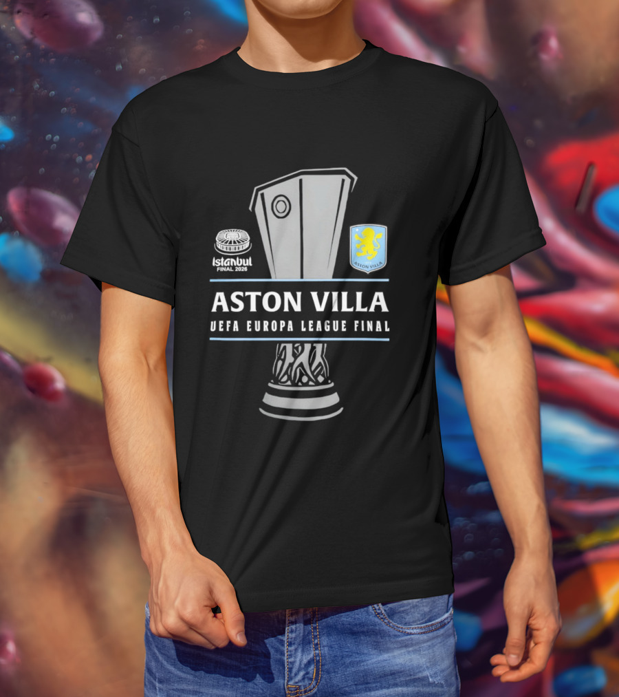 Aston Villa UEFA Europa League Final Trophy 2026 T-Shirt