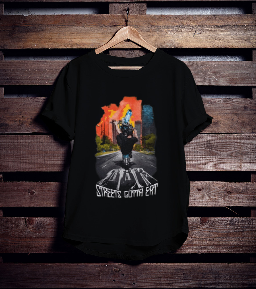 Dirt Bike Kidz Streets Gotta Eat Urban Rider Scene T-Shirt