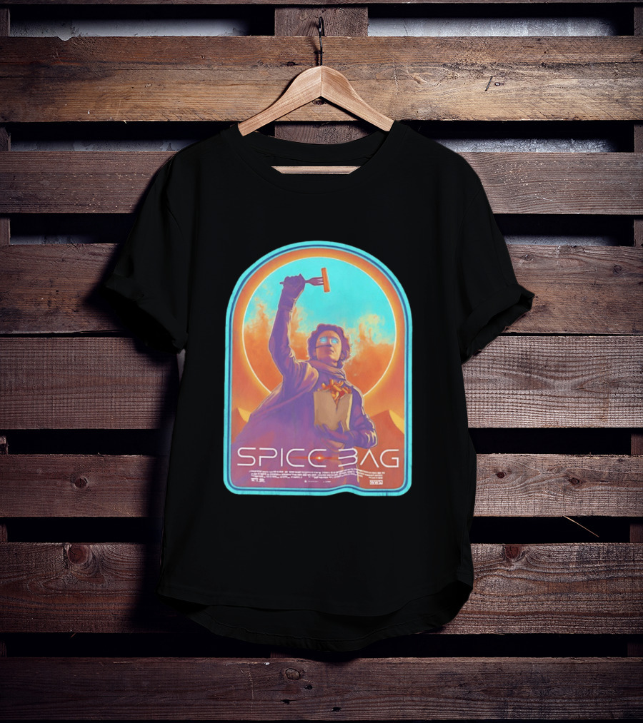 Dune Spice Bag Sci Fi Parody Pop Culture T-Shirt