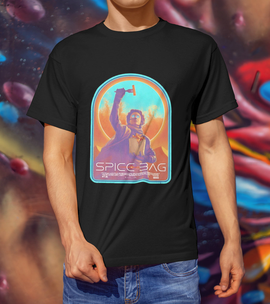 Dune Spice Bag Sci Fi Parody Pop Culture T-Shirt