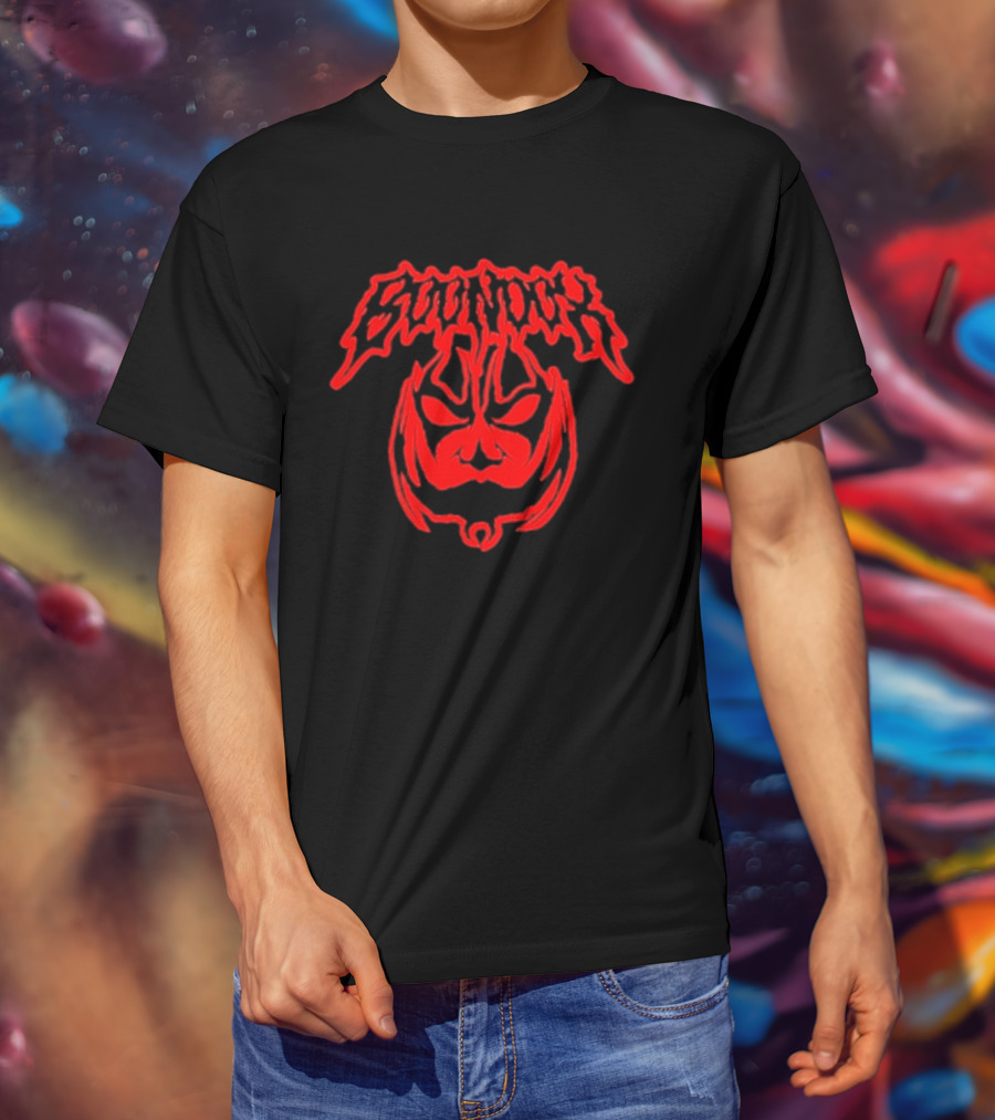 Boondox Glowing Horror Mask Red Drip T-Shirt