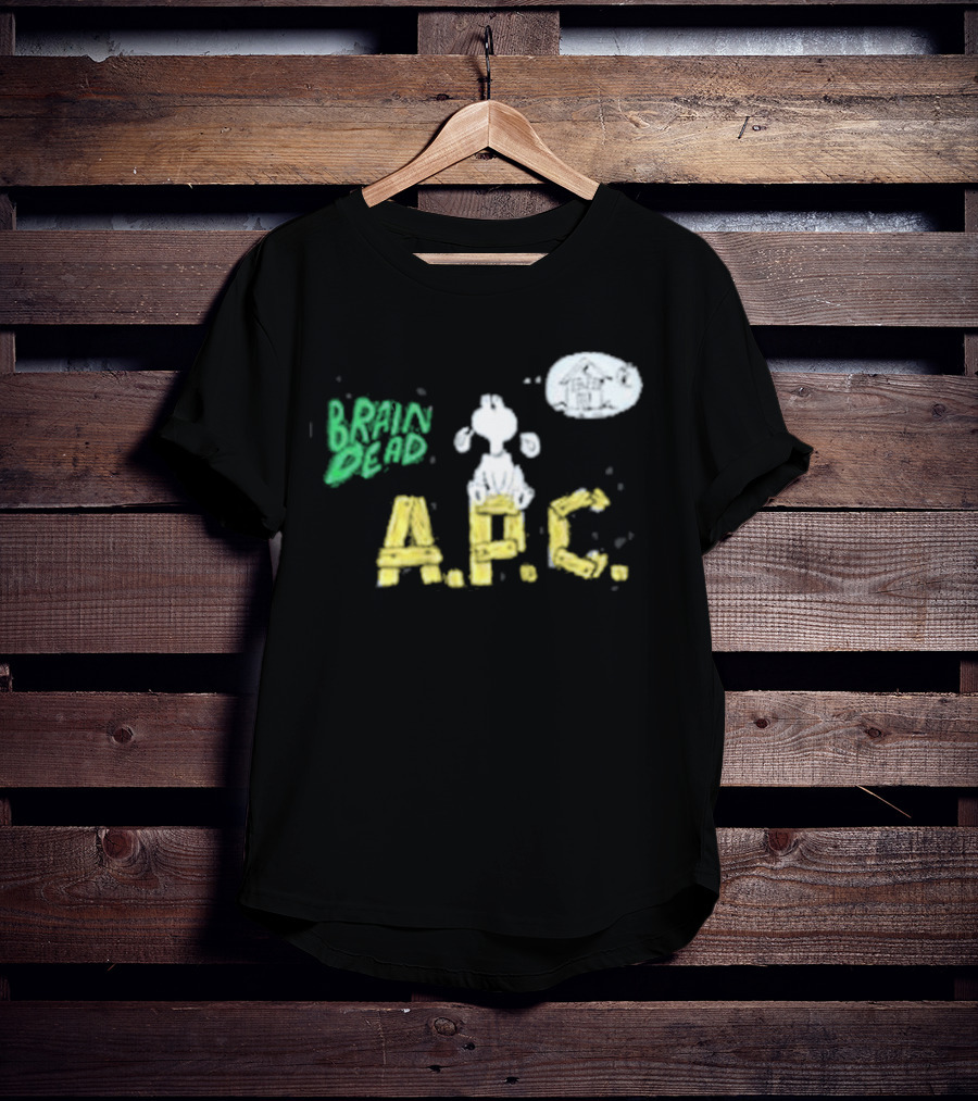 Brain Dead A.P.C. Homesick Dog With House In Thought Bubble T-Shirt