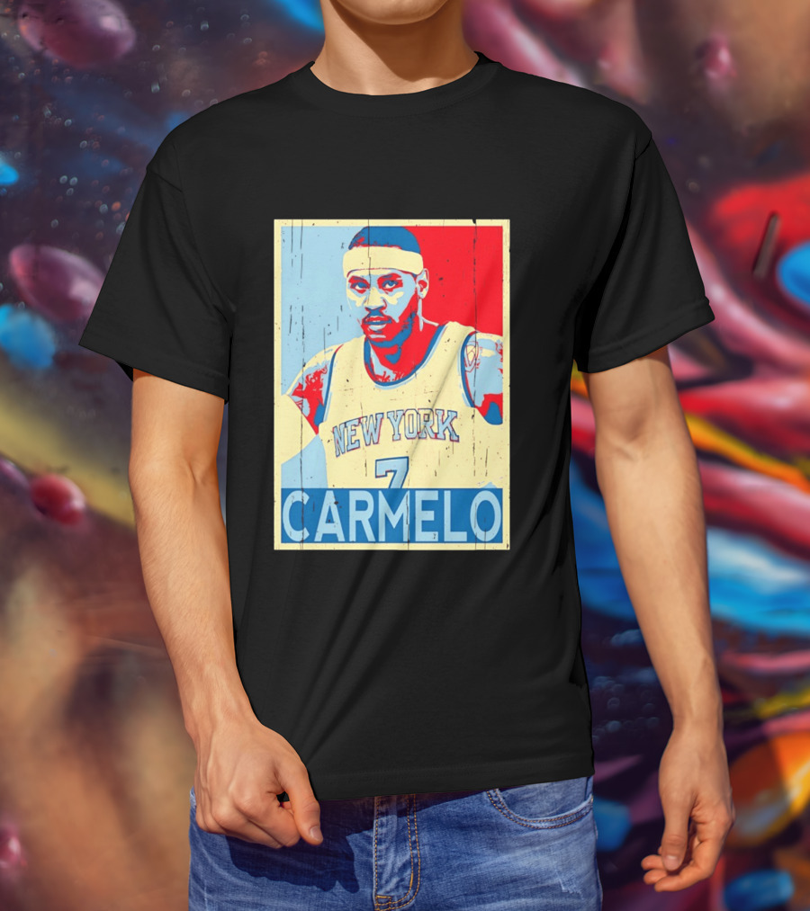 New York Knicks Carmelo Anthony 7 NBA T-Shirt