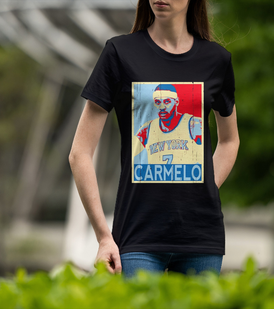 New York Knicks Carmelo Anthony 7 NBA T-Shirt