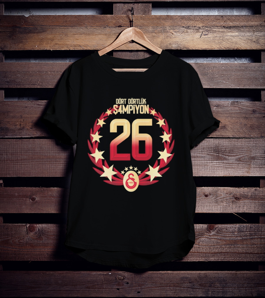 Galatasaray 26 Süper Lig Şampiyonları Diğerlerinin Şampiyonu T-Shirt