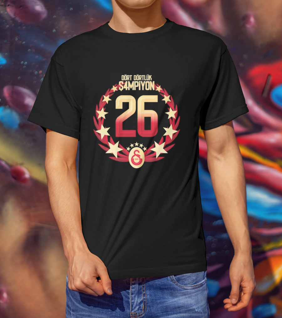 Galatasaray 26 Süper Lig Şampiyonları Diğerlerinin Şampiyonu T-Shirt