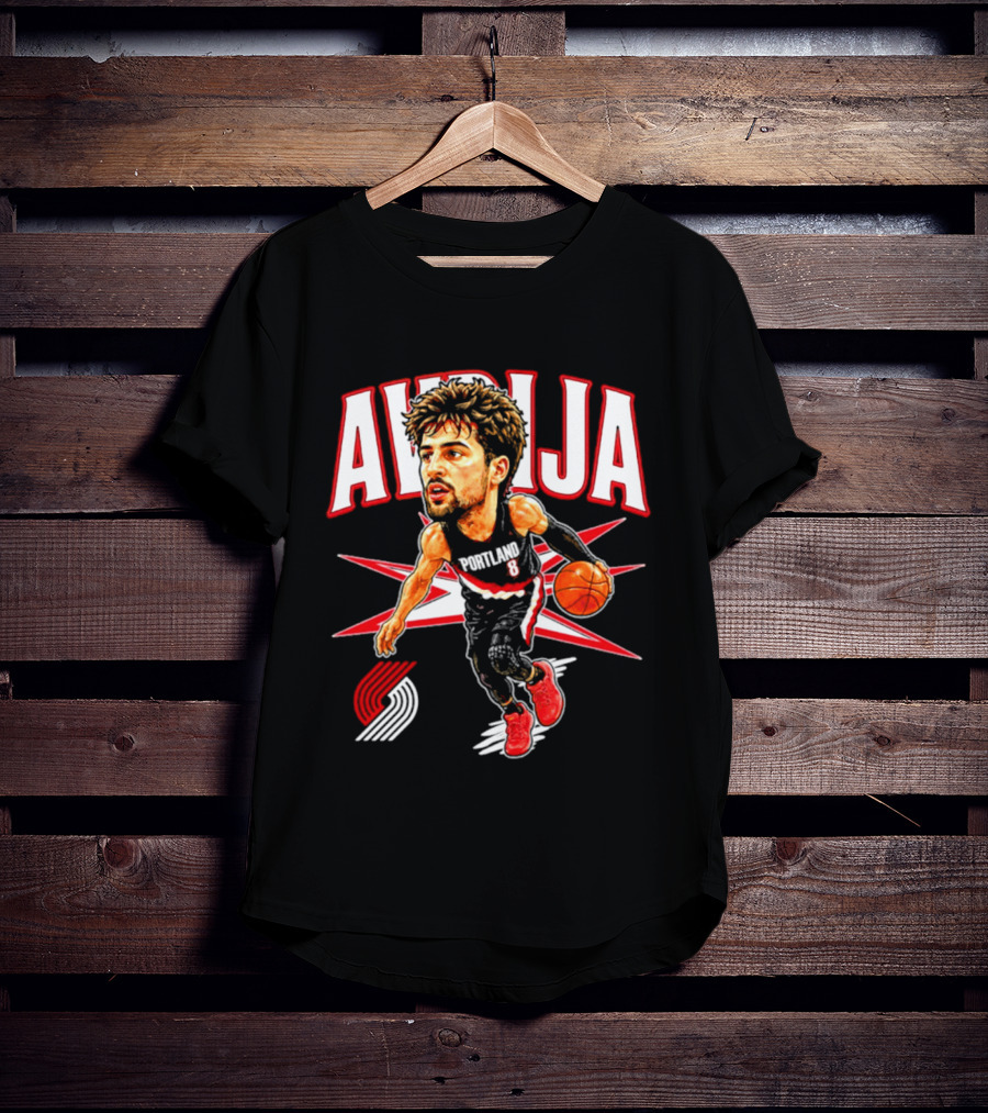 Deni Avdija Portland Trail Blazers Big Head Cartoon Star T-Shirt