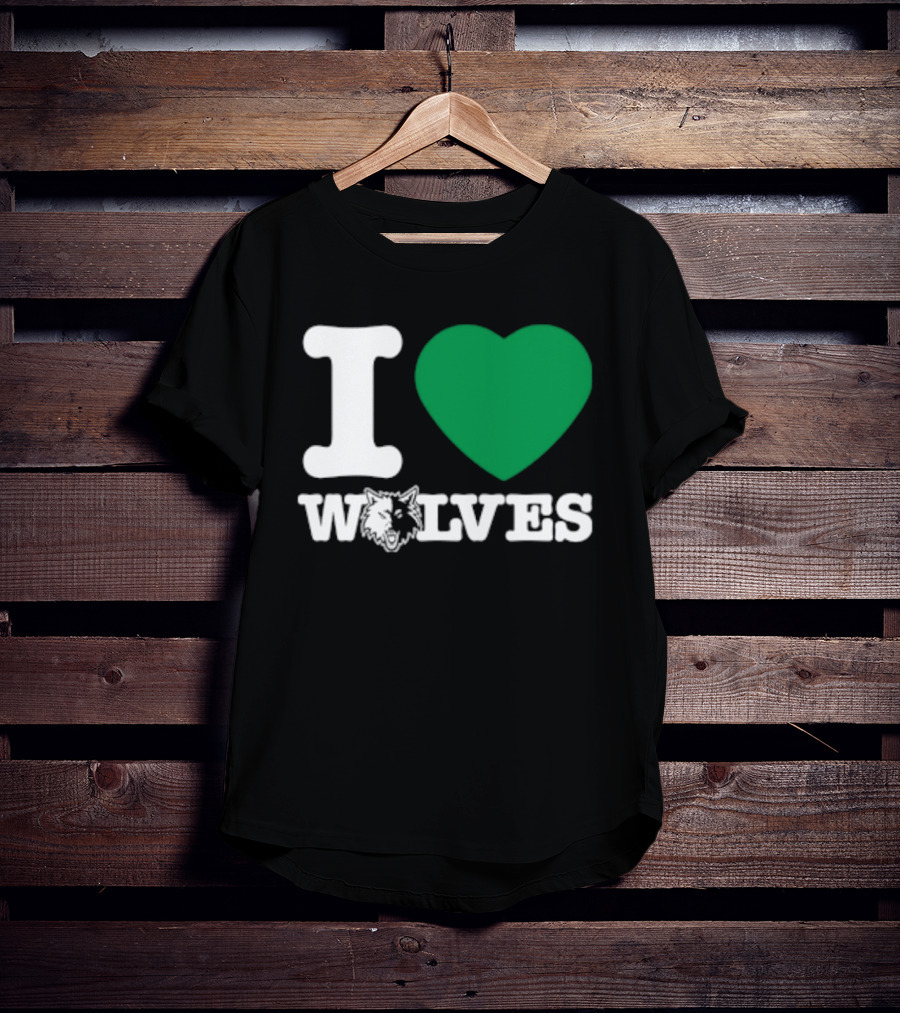 Minnesota Timberwolves I Love Wolves T-Shirt
