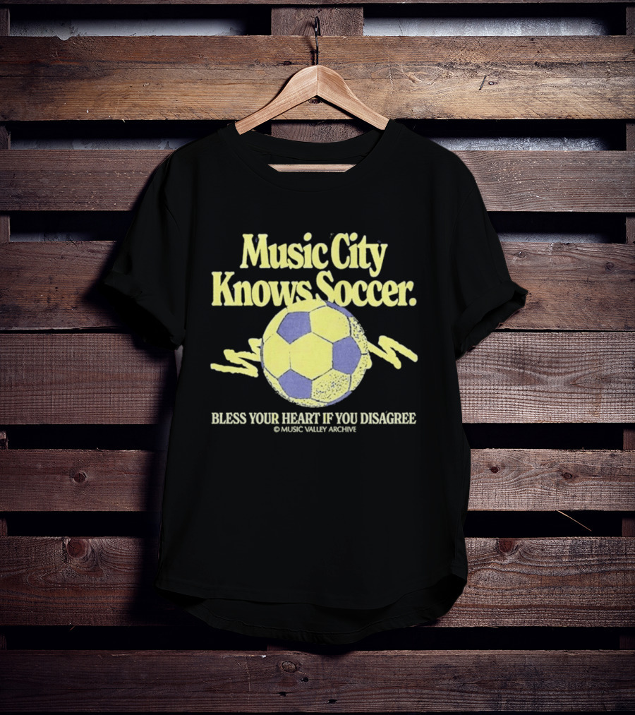 Music City Knows Soccer Bless Your Heart If You Disagree Soccer Ball T-Shirt