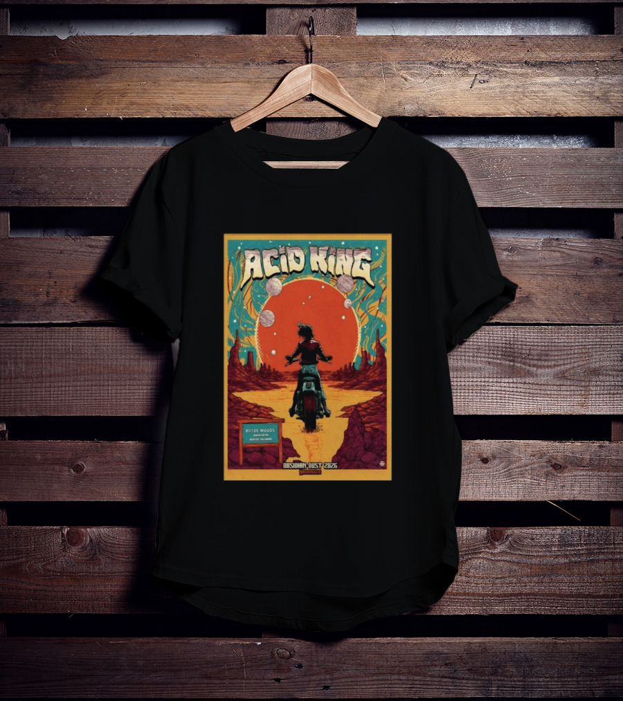 Acid King Obsidian Dust 2026 Brussels Busse Woods T-Shirt