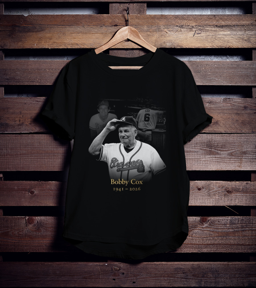 Bobby Cox 1941 2026 Atlanta Braves Legacy T-Shirt