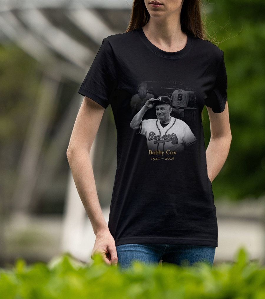Bobby Cox 1941 2026 Atlanta Braves Legacy T-Shirt