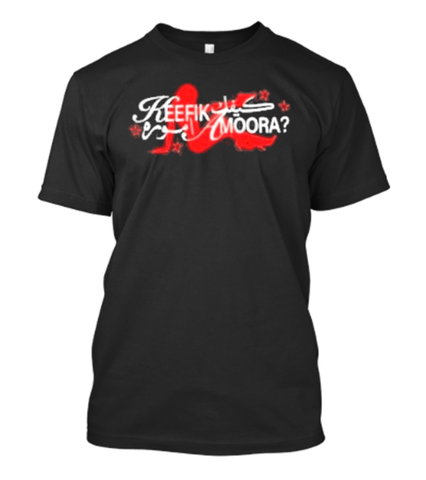Saint Levant Keefik Amoora Red Silhouette Script T-Shirt