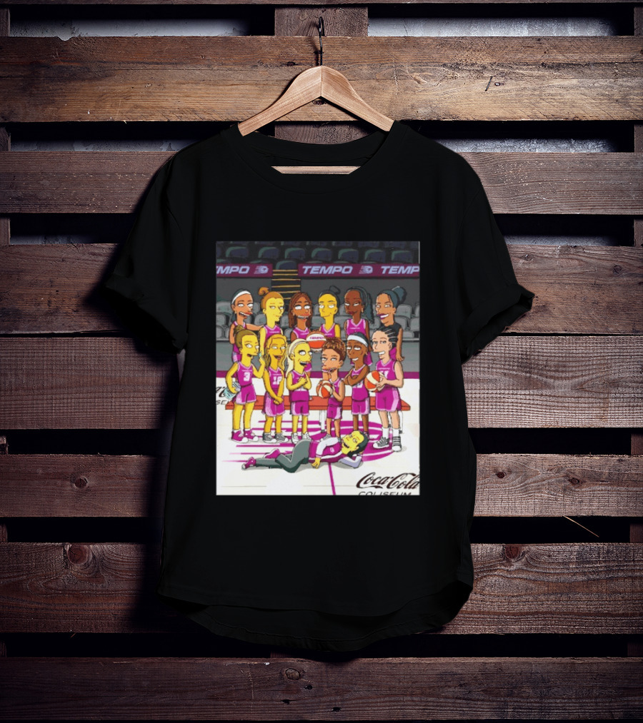 Toronto Tempo WNBA Coca Cola Coliseum The Simpsons Basketball Team T-Shirt