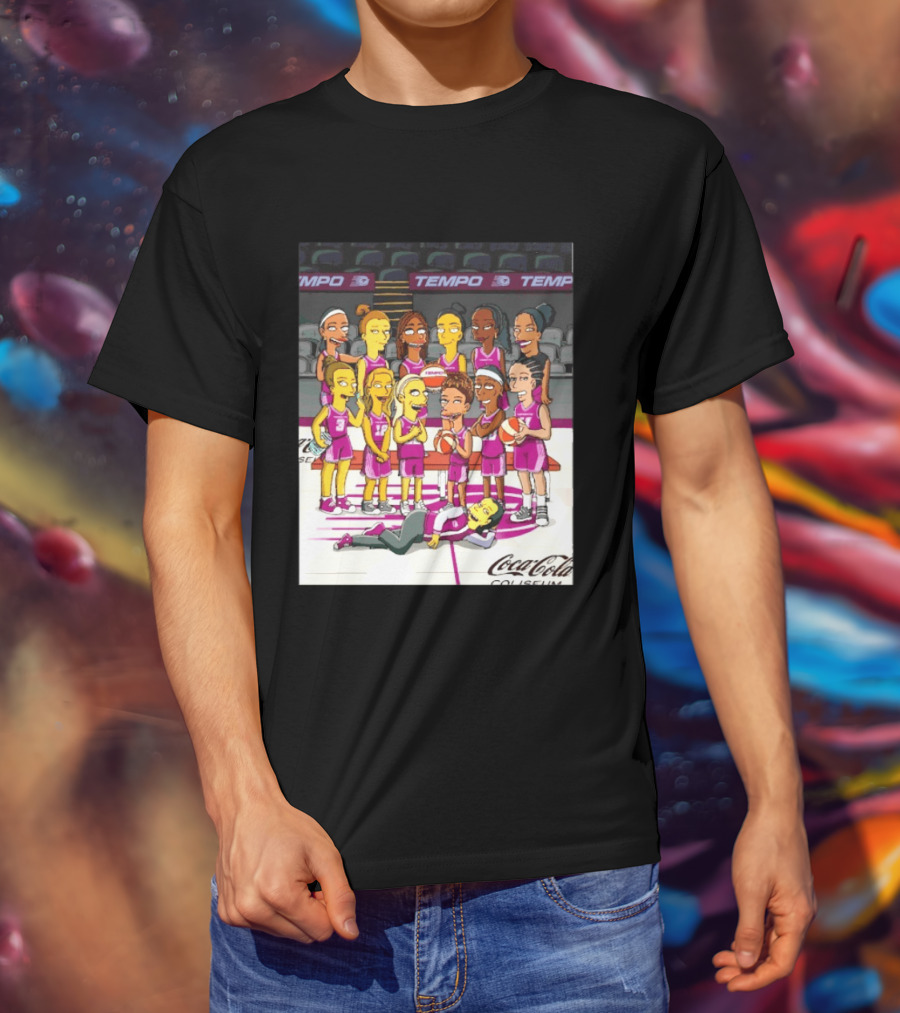 Toronto Tempo WNBA Coca Cola Coliseum The Simpsons Basketball Team T-Shirt