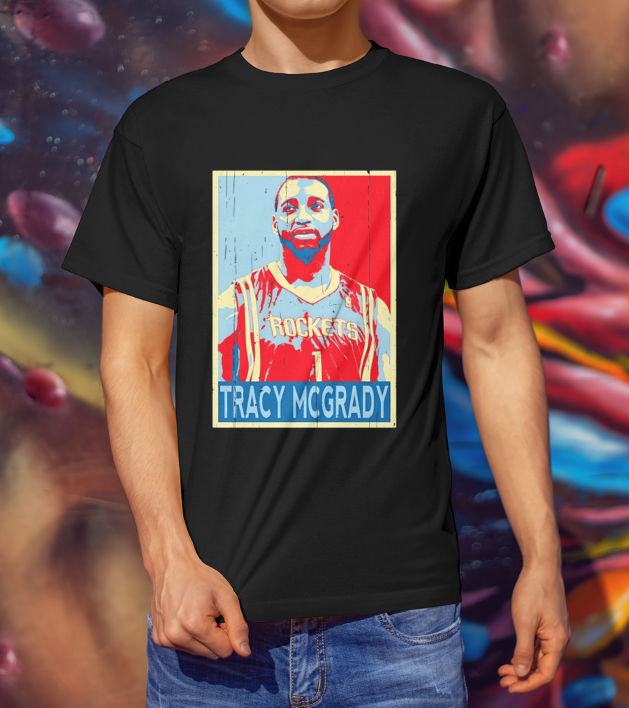 Tracy McGrady Rockets Houston NBA Basketball T-Shirt
