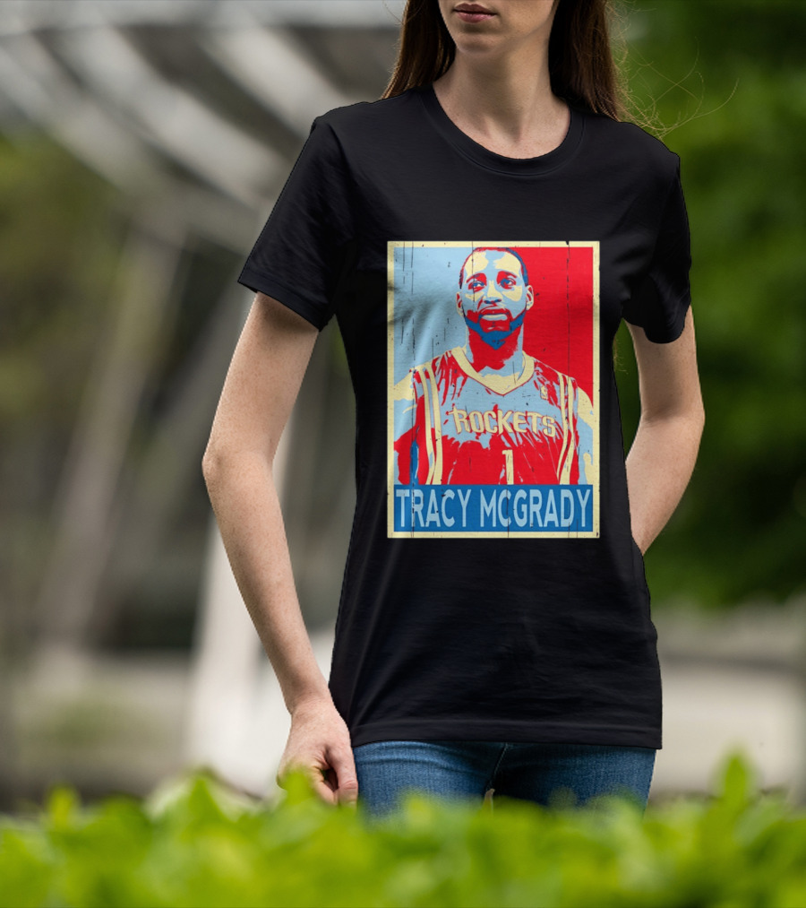 Tracy McGrady Rockets Houston NBA Basketball T-Shirt